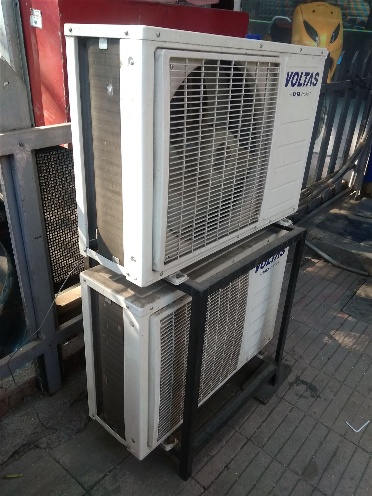 AC unit inspection — before servicing